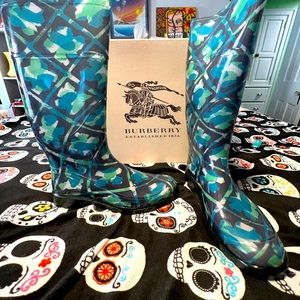 BURBERRY - floral geometric rainboot Carleton